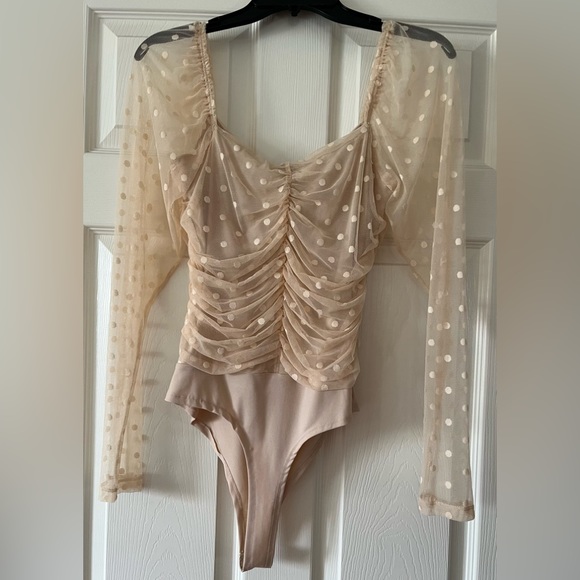 Windsor Polka Dot Bodysuit, Size L - Picture 3 of 9